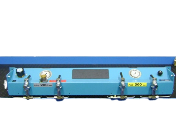 Rampa de carga de Pared L: Rack de 4 salidas